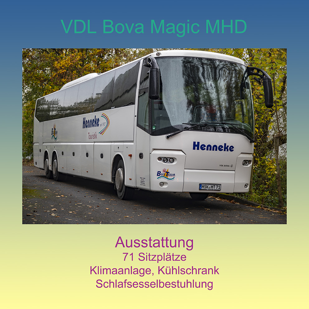 Bustouristik, Busreisen, Sauerland, HSK, Arnsberg, Henneke